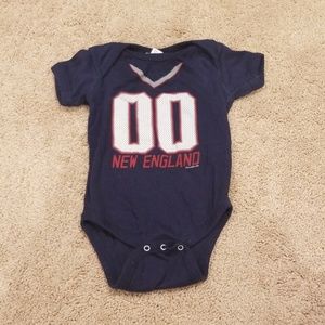 NFL Patriots onesie, size 12mo